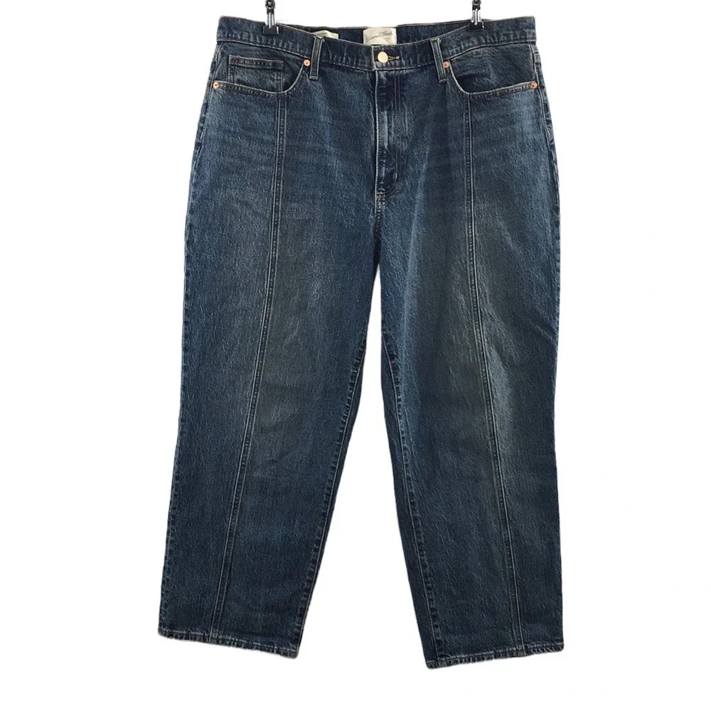 Universal Thread Vintage Straight Jeans Womens 18/34R Medium Wash Cotton Denim
